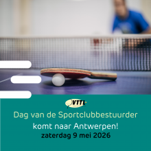 Dag van de Sportclubbestuurder 2026 VSF VTTL Tafeltennis