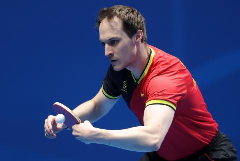 Cedric Nuytinck WK Teams Tafeltennis Londen 2026