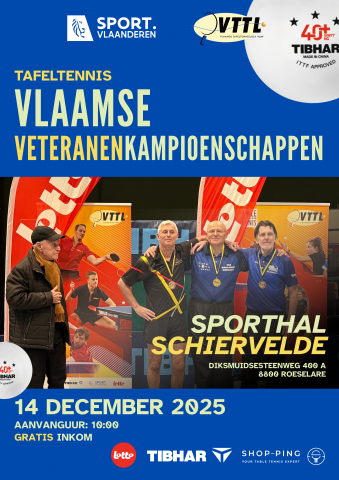 VK Veteranen Roeselare tafeltennis 2025